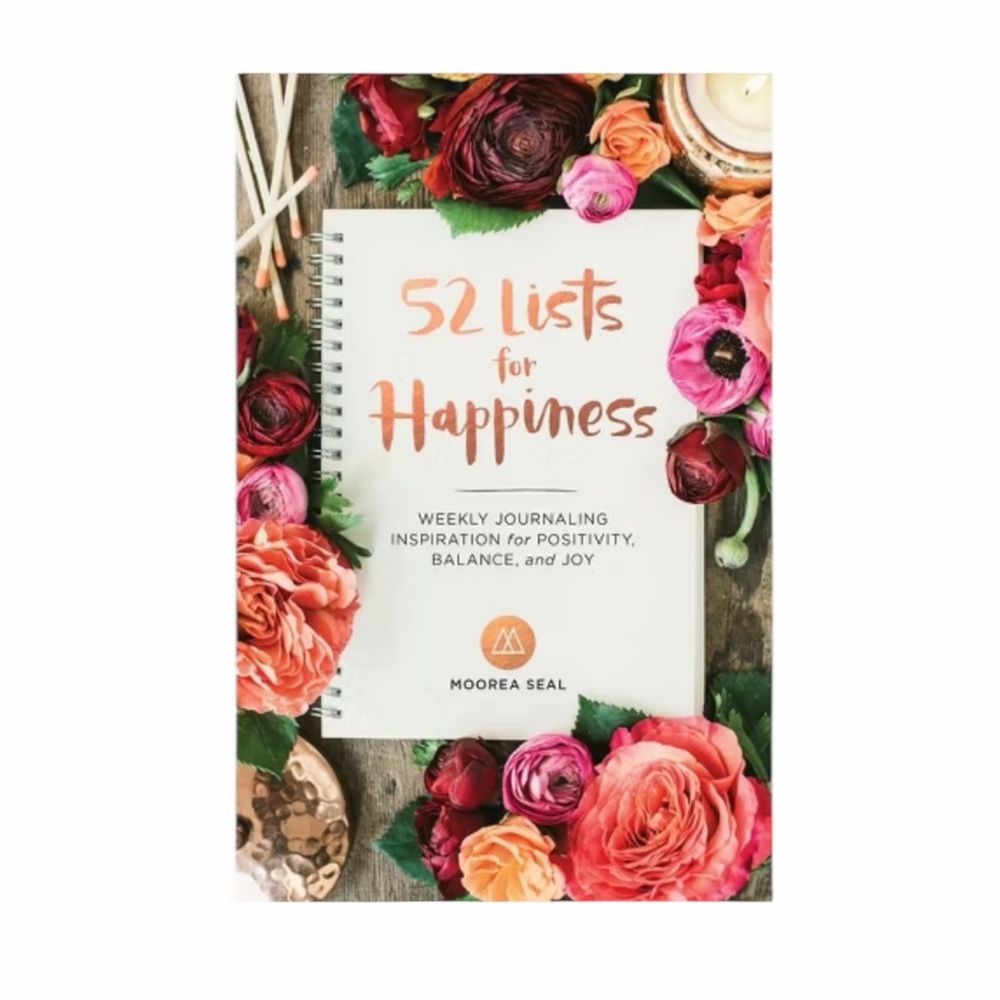 “52 Lists For Happiness “ By Moorea Seal Hardcover NWT